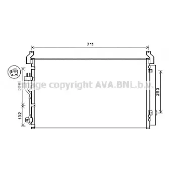 Condenseur, climatisation AVA QUALITY COOLING HY5360D