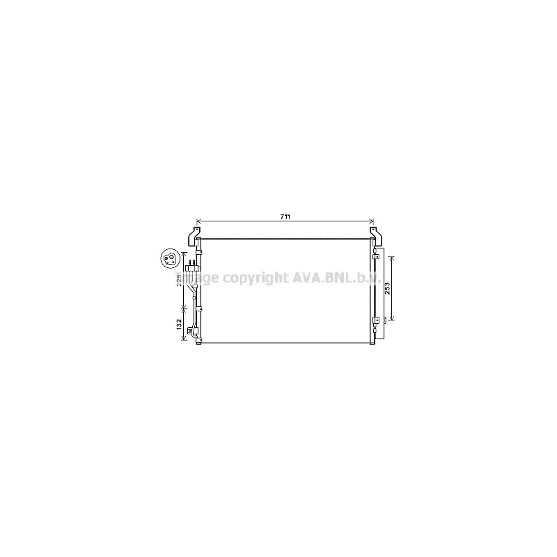 Condenseur, climatisation AVA QUALITY COOLING HY5360D