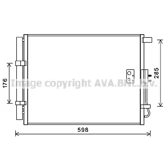 Condenseur, climatisation AVA QUALITY COOLING HY5373D