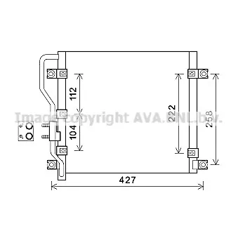 Condenseur, climatisation AVA QUALITY COOLING HY5376