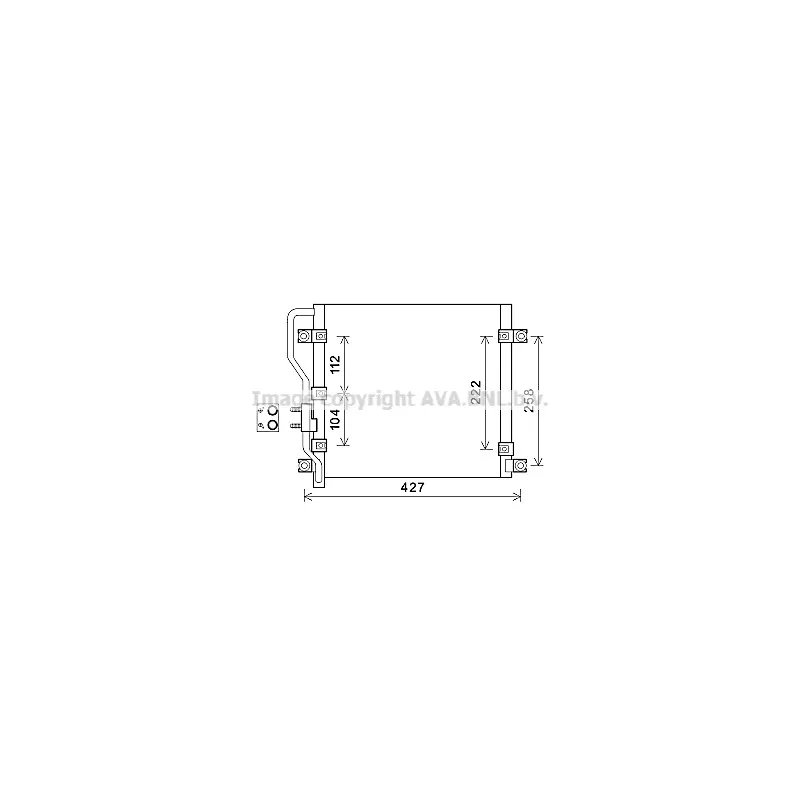 Condenseur, climatisation AVA QUALITY COOLING HY5376
