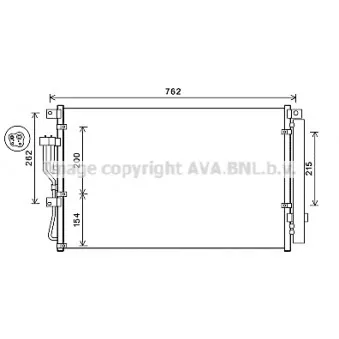 Condenseur, climatisation AVA QUALITY COOLING HY5394D