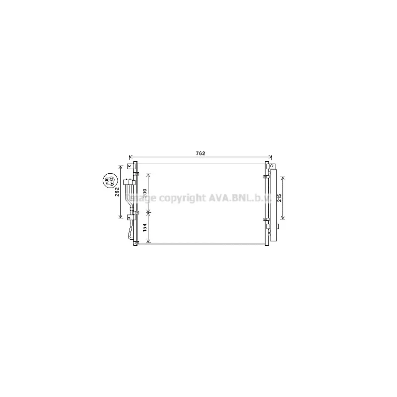 Condenseur, climatisation AVA QUALITY COOLING HY5394D