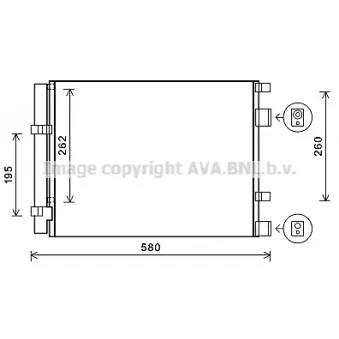 Condenseur, climatisation AVA QUALITY COOLING HY5396D