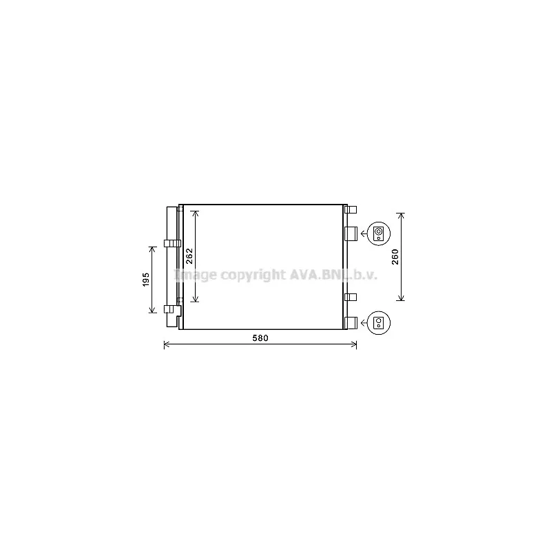 Condenseur, climatisation AVA QUALITY COOLING HY5396D