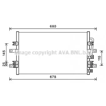 Condenseur, climatisation AVA QUALITY COOLING HY5401