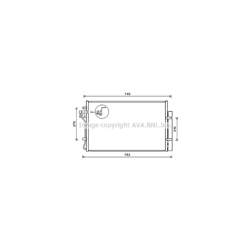 Condenseur, climatisation AVA QUALITY COOLING HY5432D