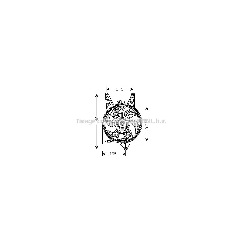 Ventilateur, refroidissement du moteur AVA QUALITY COOLING HY7501