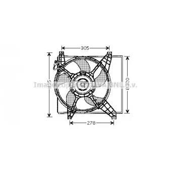 Ventilateur, refroidissement du moteur AVA QUALITY COOLING