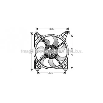 Ventilateur, refroidissement du moteur AVA QUALITY COOLING HY7508