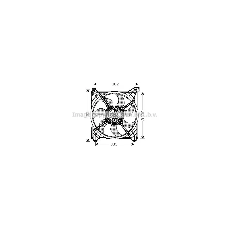 Ventilateur, refroidissement du moteur AVA QUALITY COOLING HY7508