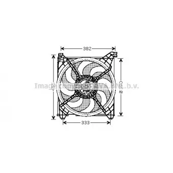 Ventilateur, refroidissement du moteur AVA QUALITY COOLING
