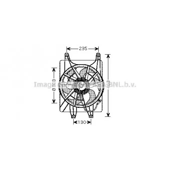 Ventilateur, refroidissement du moteur AVA QUALITY COOLING HY7513