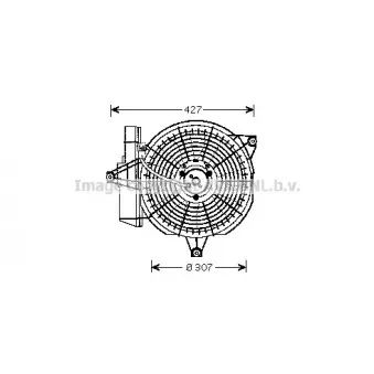 Ventilateur, refroidissement du moteur AVA QUALITY COOLING