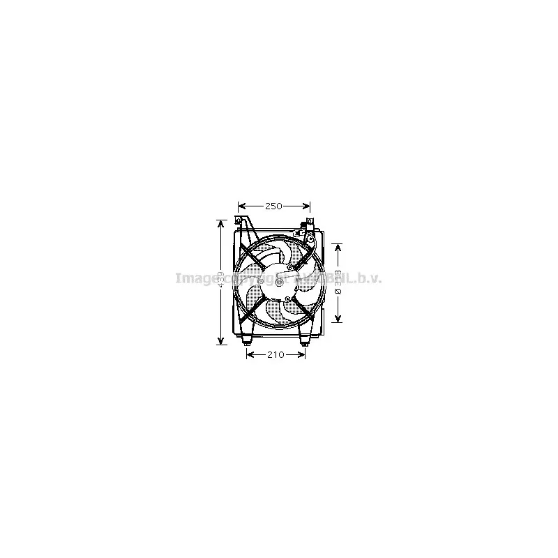 Ventilateur, refroidissement du moteur AVA QUALITY COOLING HY7518