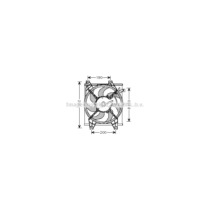 Ventilateur, refroidissement du moteur AVA QUALITY COOLING HY7524