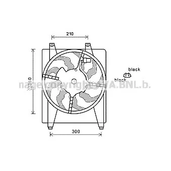 Ventilateur, refroidissement du moteur AVA QUALITY COOLING