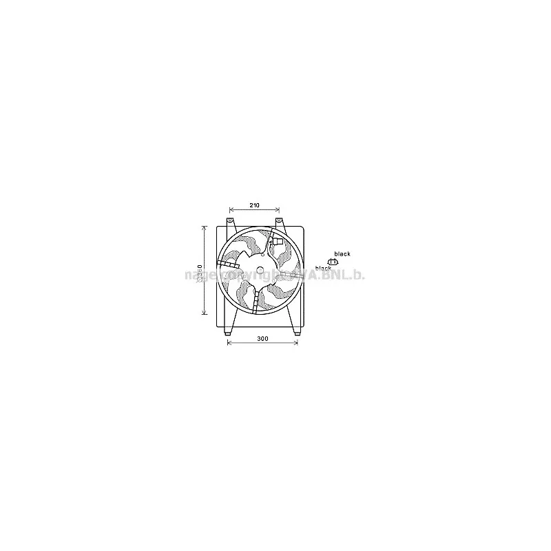 Ventilateur, refroidissement du moteur AVA QUALITY COOLING HY7535