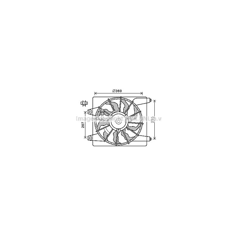 Ventilateur, refroidissement du moteur AVA QUALITY COOLING HY7560