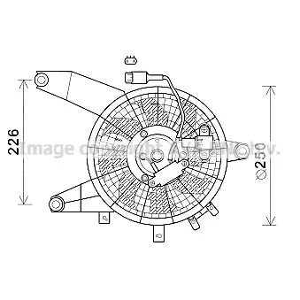 Ventilateur, refroidissement du moteur AVA QUALITY COOLING HY7564