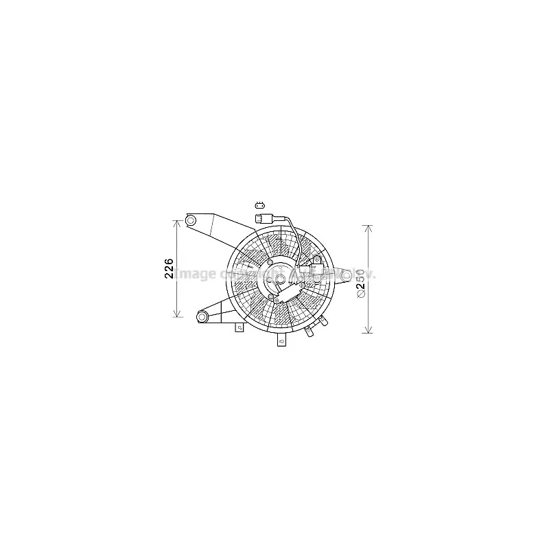 Ventilateur, refroidissement du moteur AVA QUALITY COOLING HY7564