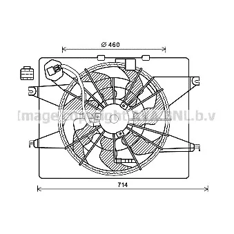 Ventilateur, refroidissement du moteur AVA QUALITY COOLING