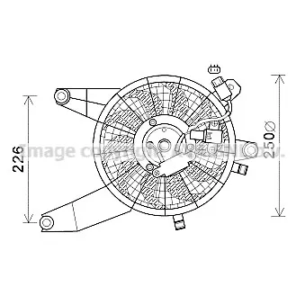 Ventilateur, refroidissement du moteur AVA QUALITY COOLING HY7569