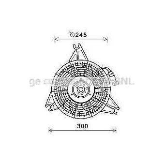Ventilateur, refroidissement du moteur AVA QUALITY COOLING HY7571