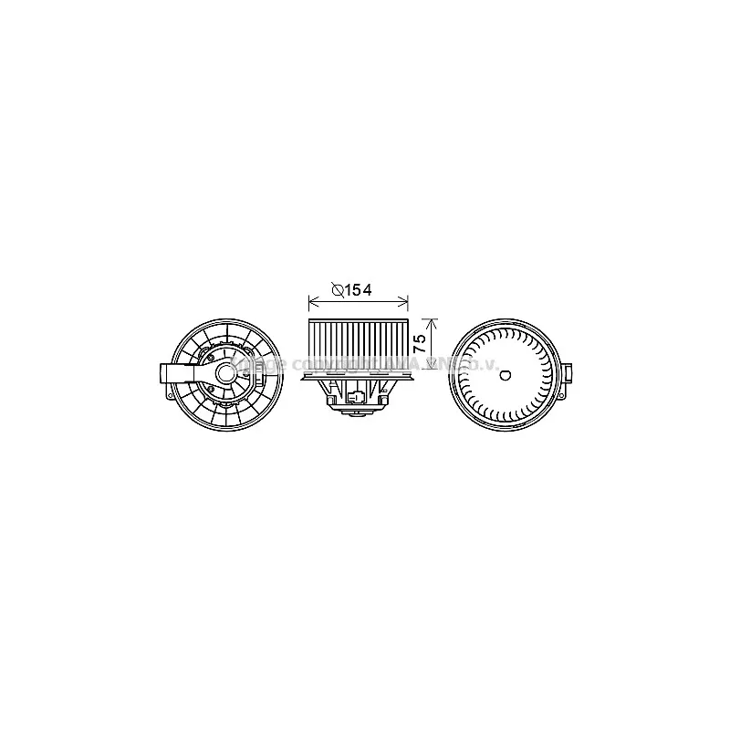 Moteur électrique, pulseur d'air habitacle AVA QUALITY COOLING HY8408