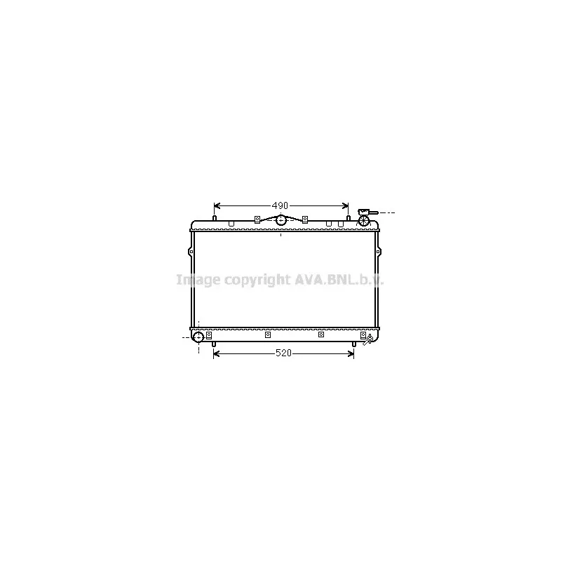Radiateur, refroidissement du moteur AVA QUALITY COOLING HYA2043