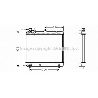 Radiateur, refroidissement du moteur AVA QUALITY COOLING HYA2051