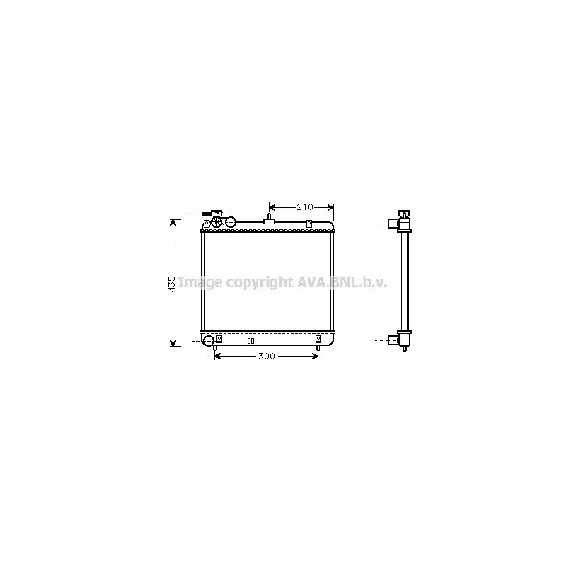 Radiateur, refroidissement du moteur AVA QUALITY COOLING HYA2051