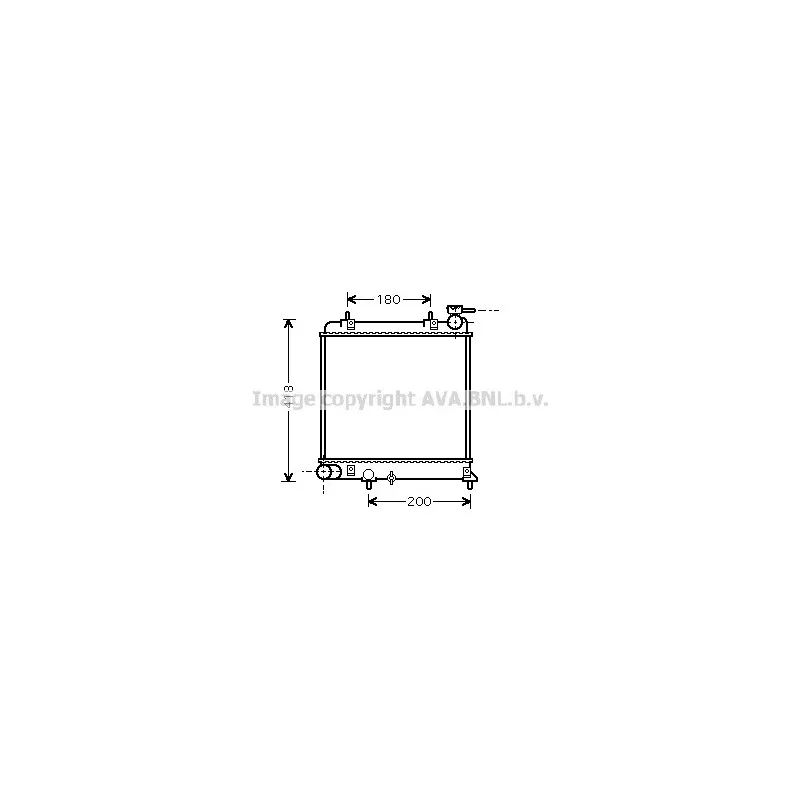 Radiateur, refroidissement du moteur AVA QUALITY COOLING HYA2085