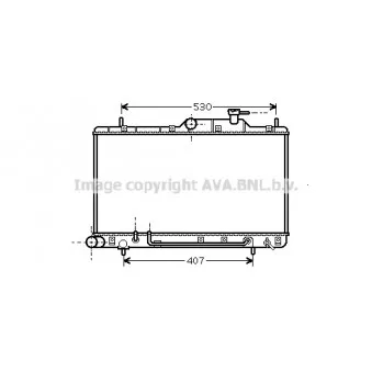 Radiateur, refroidissement du moteur AVA QUALITY COOLING HYA2086