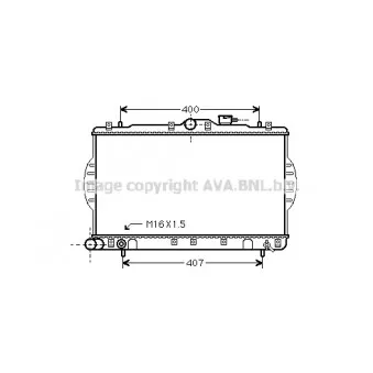 Radiateur, refroidissement du moteur AVA QUALITY COOLING HYA2088