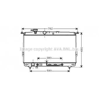 Radiateur, refroidissement du moteur AVA QUALITY COOLING HYA2107