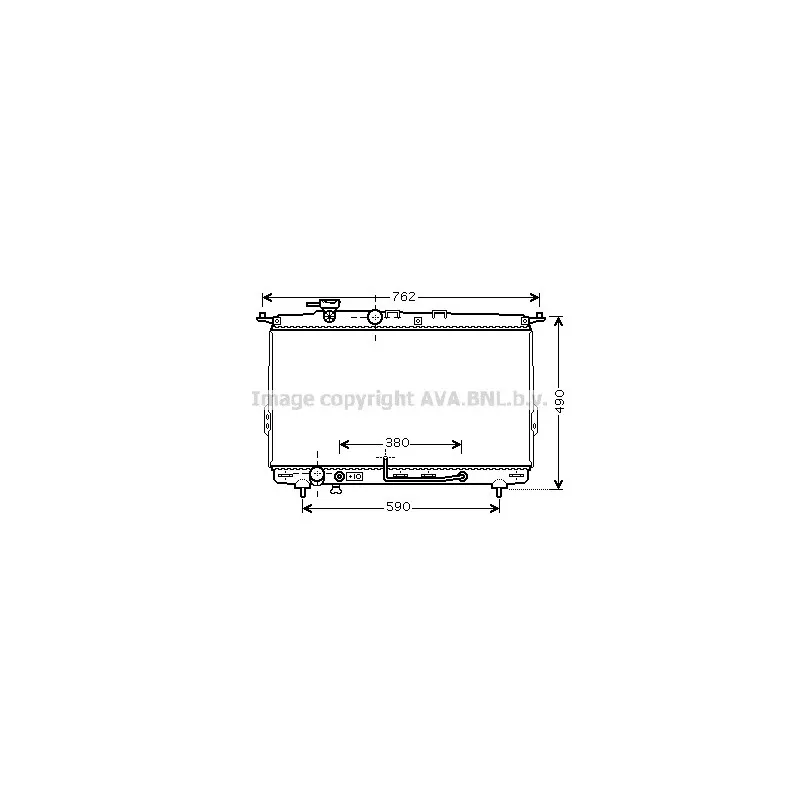 Radiateur, refroidissement du moteur AVA QUALITY COOLING HYA2107
