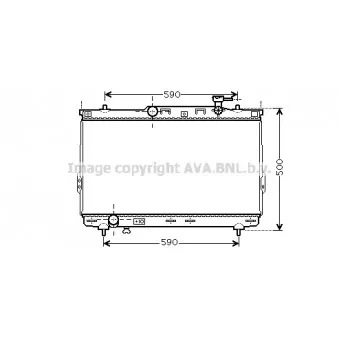 Radiateur, refroidissement du moteur AVA QUALITY COOLING HYA2109