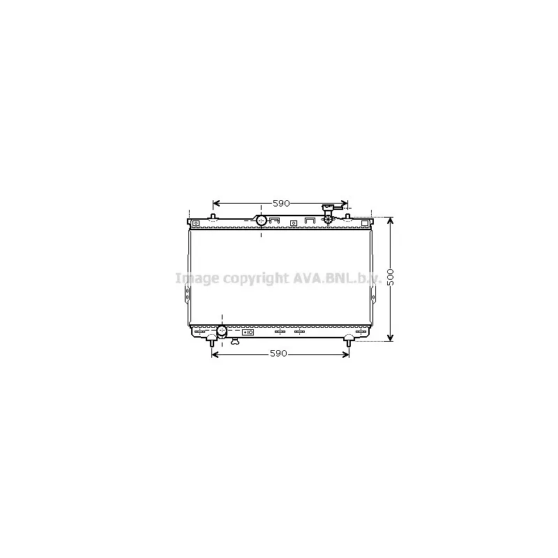 Radiateur, refroidissement du moteur AVA QUALITY COOLING HYA2109