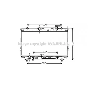 Radiateur, refroidissement du moteur AVA QUALITY COOLING HYA2110