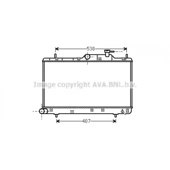 Radiateur, refroidissement du moteur AVA QUALITY COOLING HYA2307