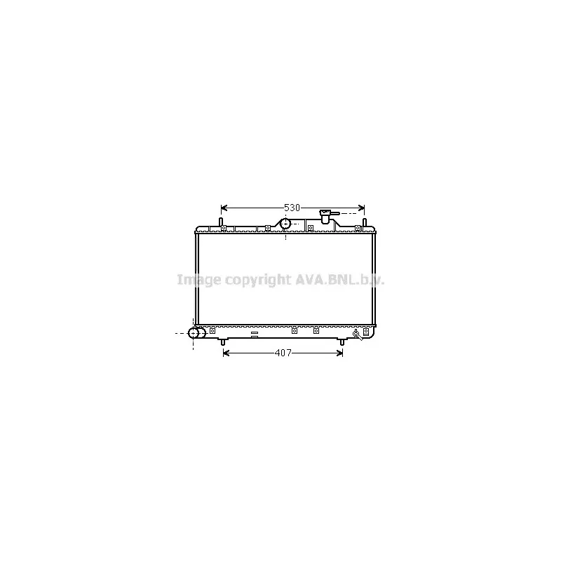 Radiateur, refroidissement du moteur AVA QUALITY COOLING HYA2307