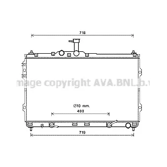 Radiateur, refroidissement du moteur AVA QUALITY COOLING HYA2402