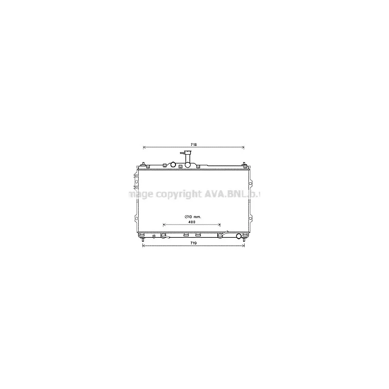Radiateur, refroidissement du moteur AVA QUALITY COOLING HYA2402