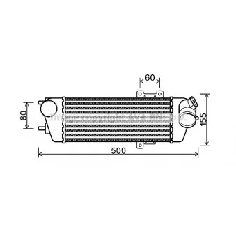 Intercooler, échangeur AVA QUALITY COOLING HYA4227