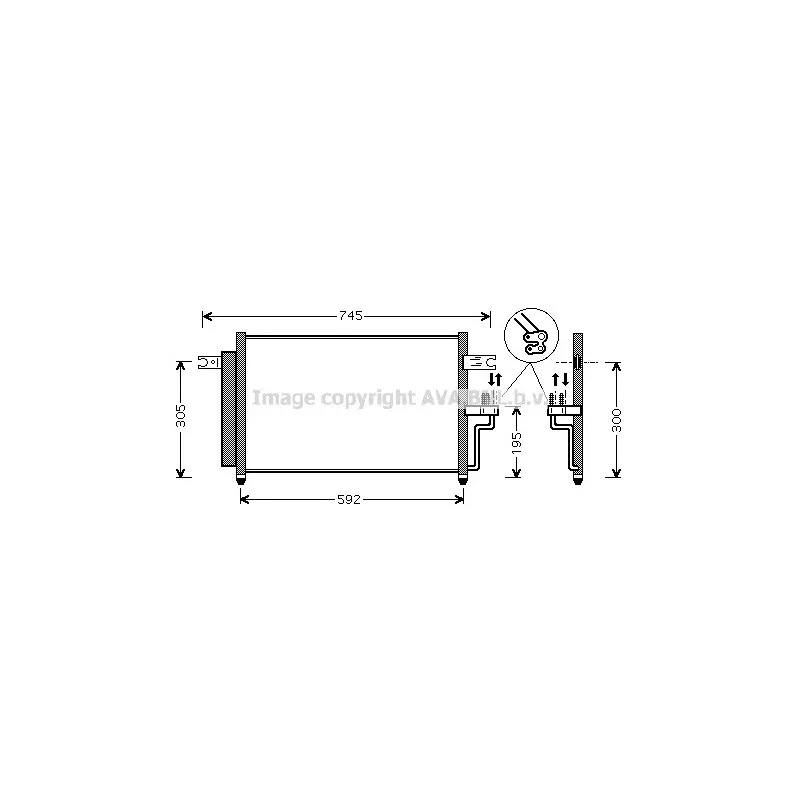Condenseur, climatisation AVA QUALITY COOLING HYA5082