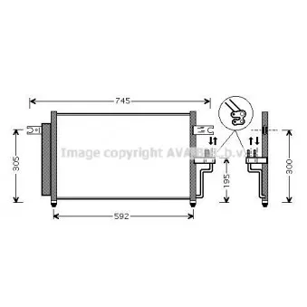 Condenseur, climatisation AVA QUALITY COOLING HYA5082D