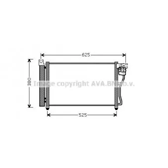 Condenseur, climatisation AVA QUALITY COOLING HYA5164D