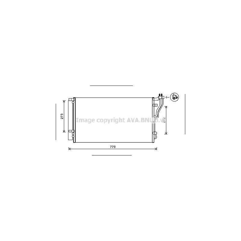 Condenseur, climatisation AVA QUALITY COOLING HYA5246D