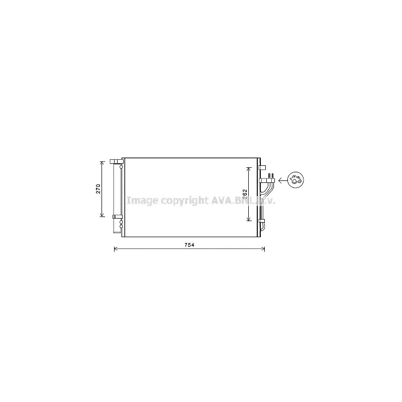 Condenseur, climatisation AVA QUALITY COOLING HYA5279D